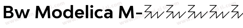 Bw Modelica M字体转换